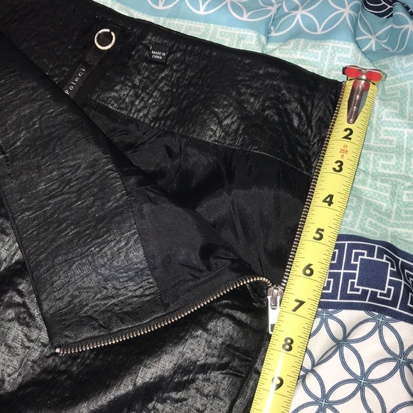 Poleci Pencil Skirt, Black, Texturized, Size 2 - Picture 13 of 16